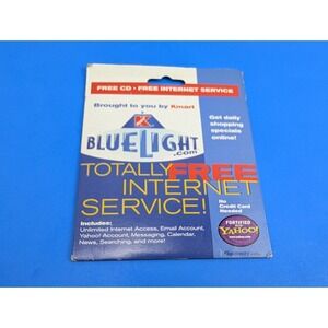 Vintage AOL Yahoo Kmart Blue Light Special Internet CD Collectible